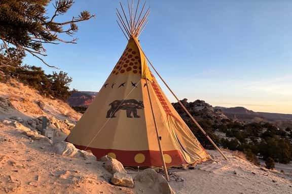 Native American Bear Tipi - Image 1