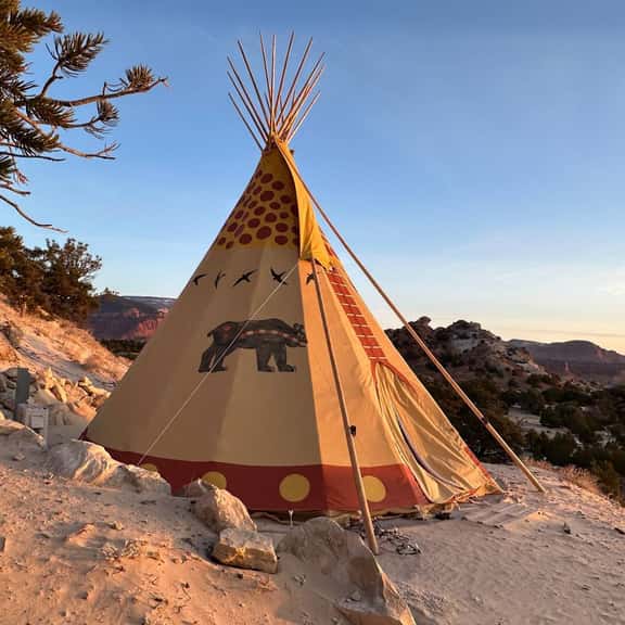 Native American Bear Tipi - Image 1